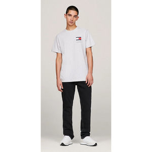 Tommy Jeans Men's Gray T-Shirt XXL - Graphic Tee